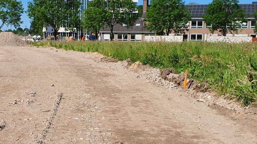 Place where the new cycling path will be realised (Photo: Lex Roders)